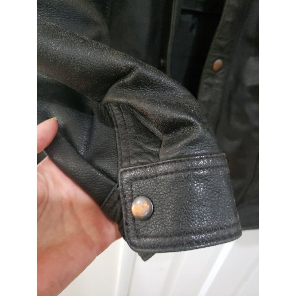 First Classics Jacket Motorcycle Black Leather Xx… - image 2